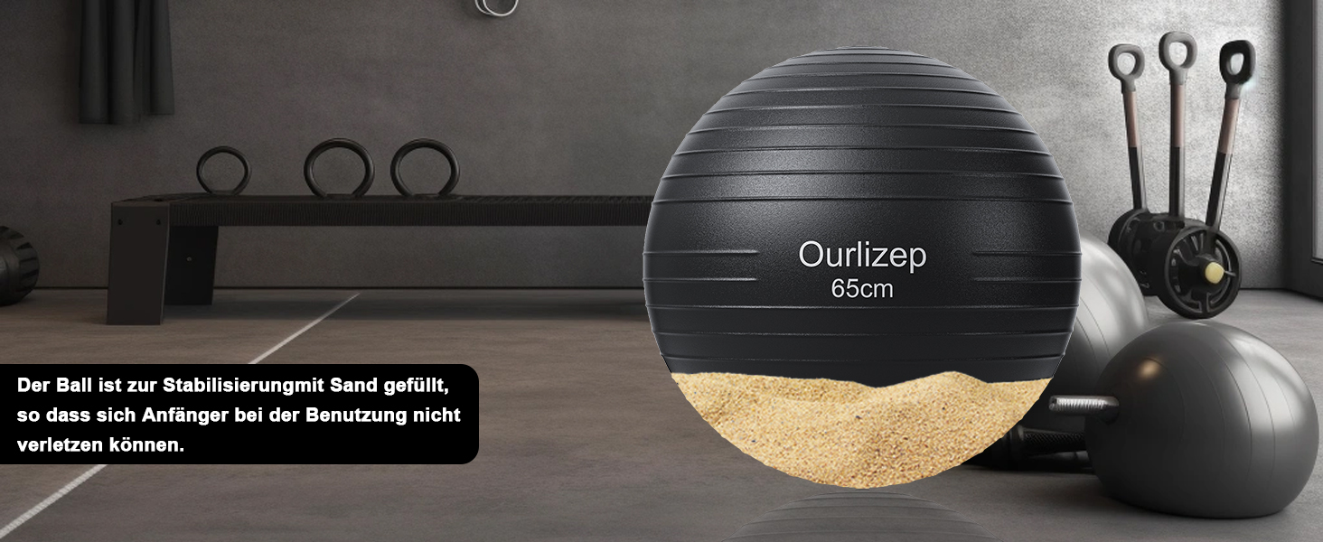 Гімнастичний м'яч для фітнесу, йоги та тренувань: 55-65 см, зелений. В комплекті насос.