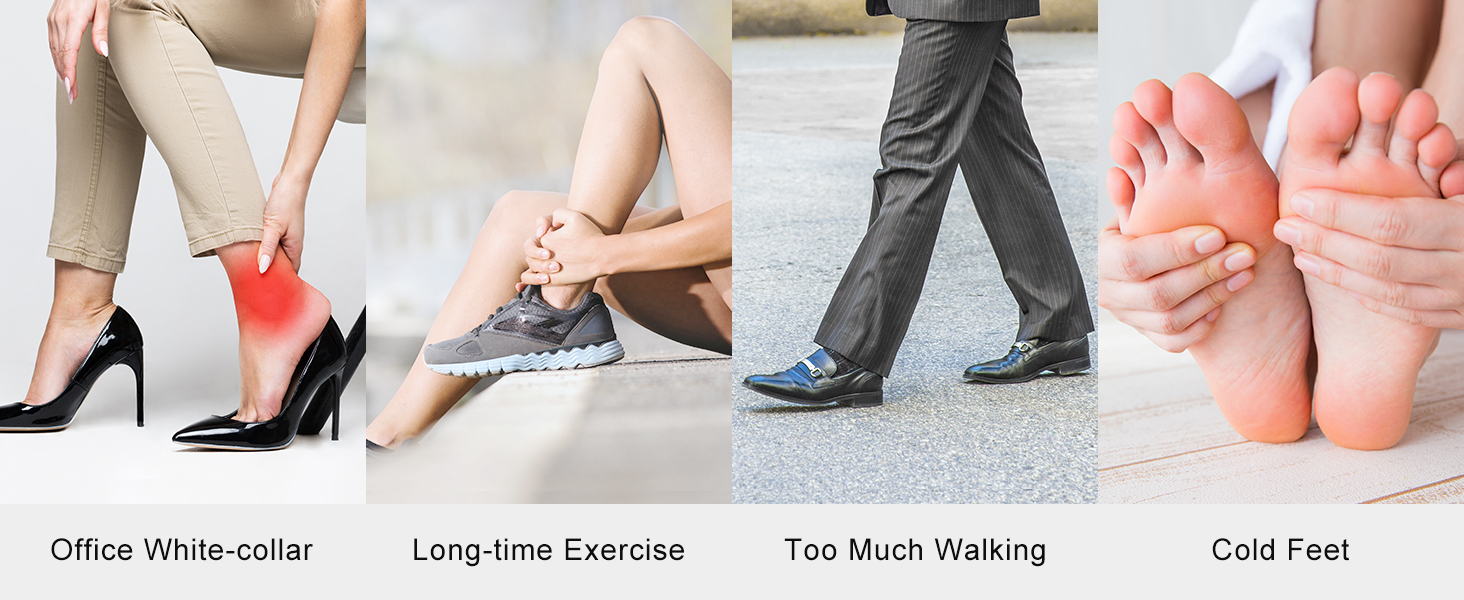 Масажер для ніг Medcursor з підігрівом: глибокий масаж, розслаблення м'язів та зняття втоми. Регулювання інтенсивності для дому та офісу (сірий)