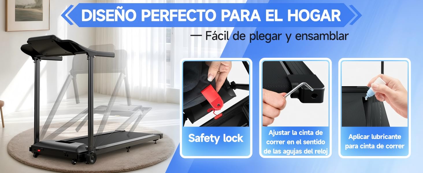 Електричний біговий тренажер Laufpad Klappbar Pro 12 км/год з LED-дисплеєм для дому, офісу та фітнесу