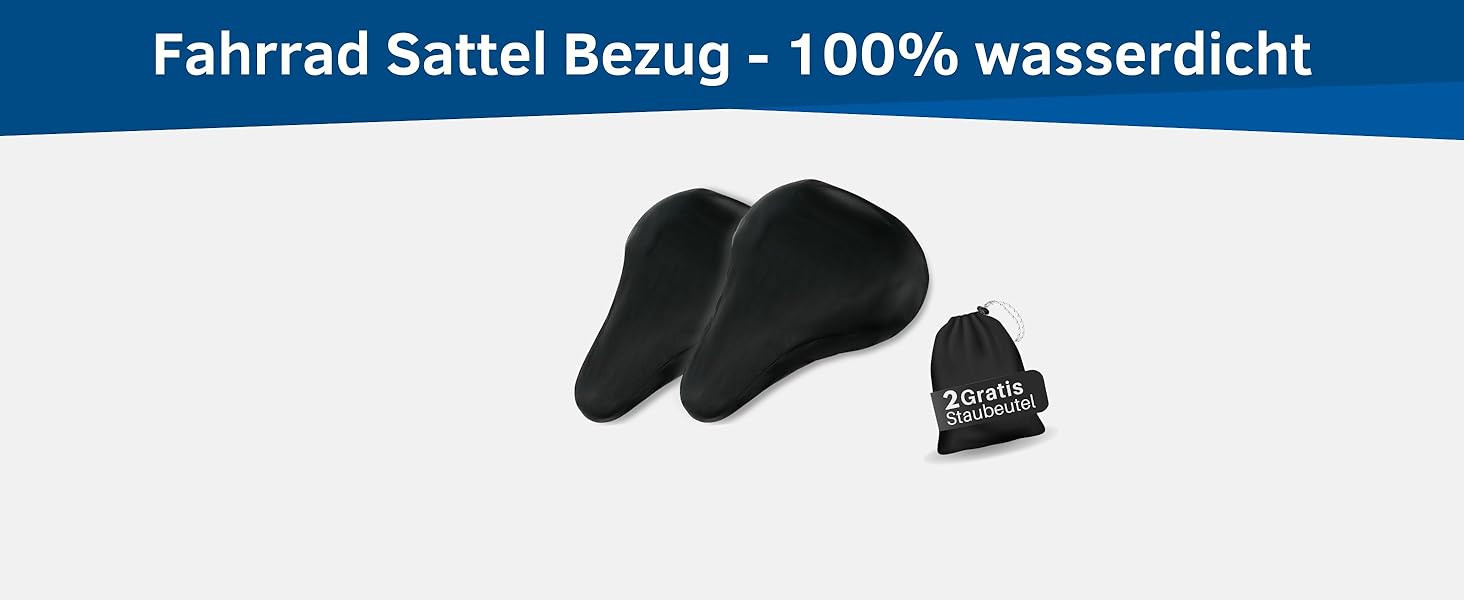 Покриття на сидіння велосипедне Hilo Sports, 2 шт., чорне, водонепроникне, міцне, з сумкою для зберігання