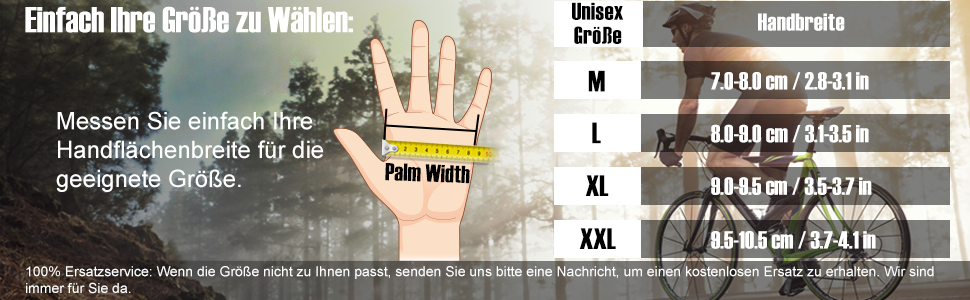 Велосипедні рукавички COFIT з повним пальцем з підтримкою сенсорного екрану для чоловіків та жінок – дихаючі, амортизуючі рукавички для велосипеда з гелевою підкладкою та неслизьким зчепленням для MTB та шосе 7. Повністю пальцеві, світло-блакитні, розмір M