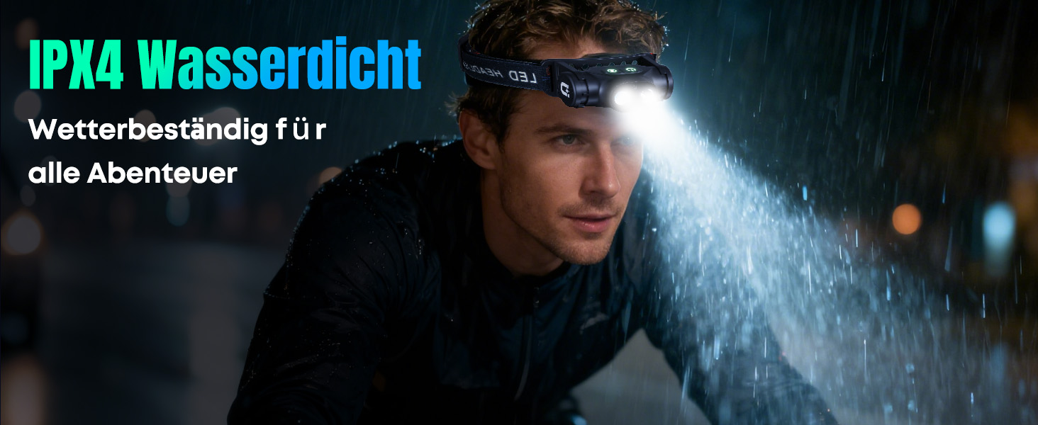 Фронтальний ліхтар Pawfly LED перезарядна, надяскравий, 4 режими, сенсор, магніт, IPX4, вологостійкий, для бігу, кемпінгу, риболовлі