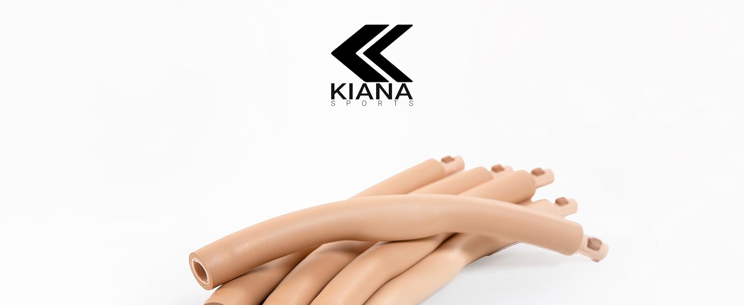 Hula Hoop KIANA SPORTS для схуднення, 1.2 кг - фітнес обруч з німецькою розробкою, хвилястий, коричневий + сумка та план тренувань
