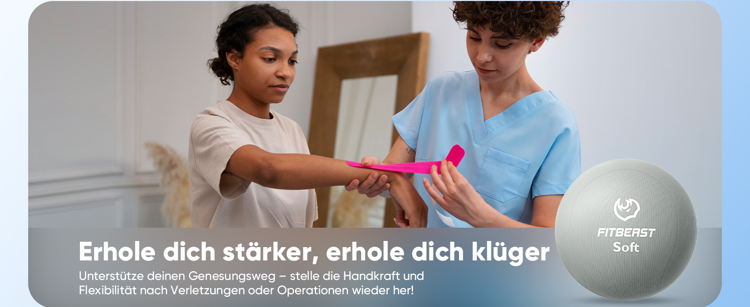 Набір для тренування рук FitBeast (6 шт.) - для силових вправ, регенерації та зняття стресу. Підходить для чоловіків, жінок та людей похилого віку.