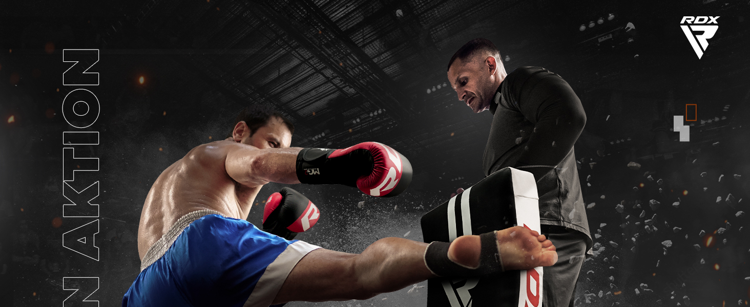 Шлагкішен RDX для бойових мистецтв: кикбоксинг, карате, ММА, муай-тай, таеквондо (1 шт., чорний)