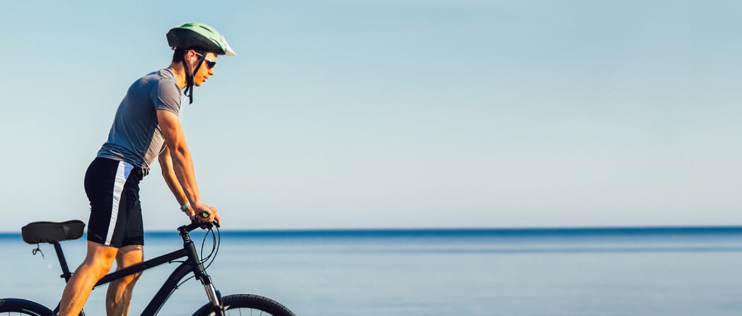 Зручний велосипедний сидіння з подвійною амортизацією, Memory Foam, для Peloton Bike, Mountain Bike, чоловіків та жінок, білий