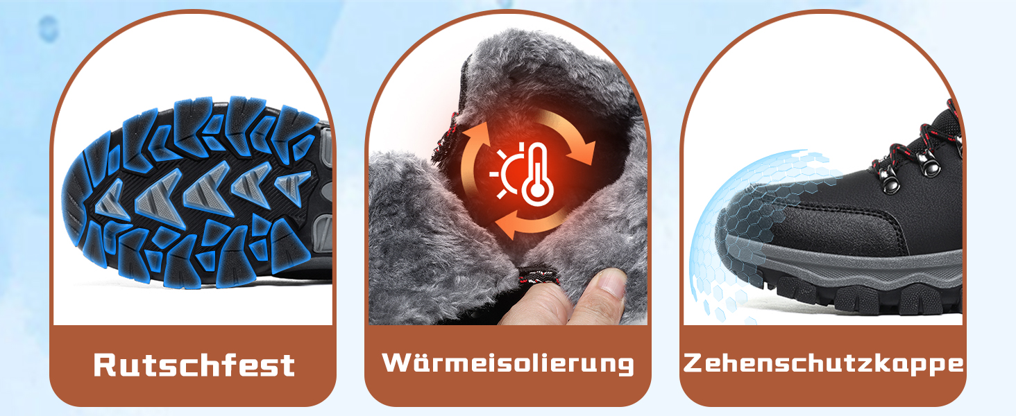 Чоловічі зимові чоботи Frysen, водонепроникні, утеплені, для міста та трекінгу, розмір 39-47 EU, сірий (43 EU)