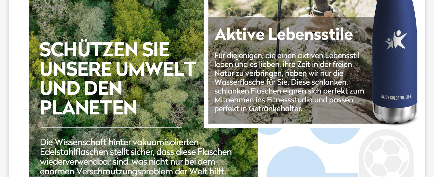 Термос KollyKolla з нержавіючої сталі, 500мл/750мл/1л, без протікань, ізотермічна пляшка, для дітей, спортивна, для школи, фітнесу, відпочинку на природі, кемпінгу, 1000 мл, темно-синій