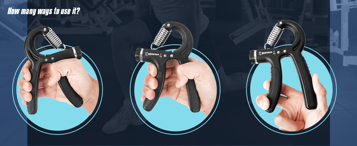 Набір для тренування зап'ястя 2 шт. (5-60 кг), тренажер для рук та зап'ястя, Grip, антиковзкий, для спортсменів та відновлення, FC0101 (Світло-сірий)