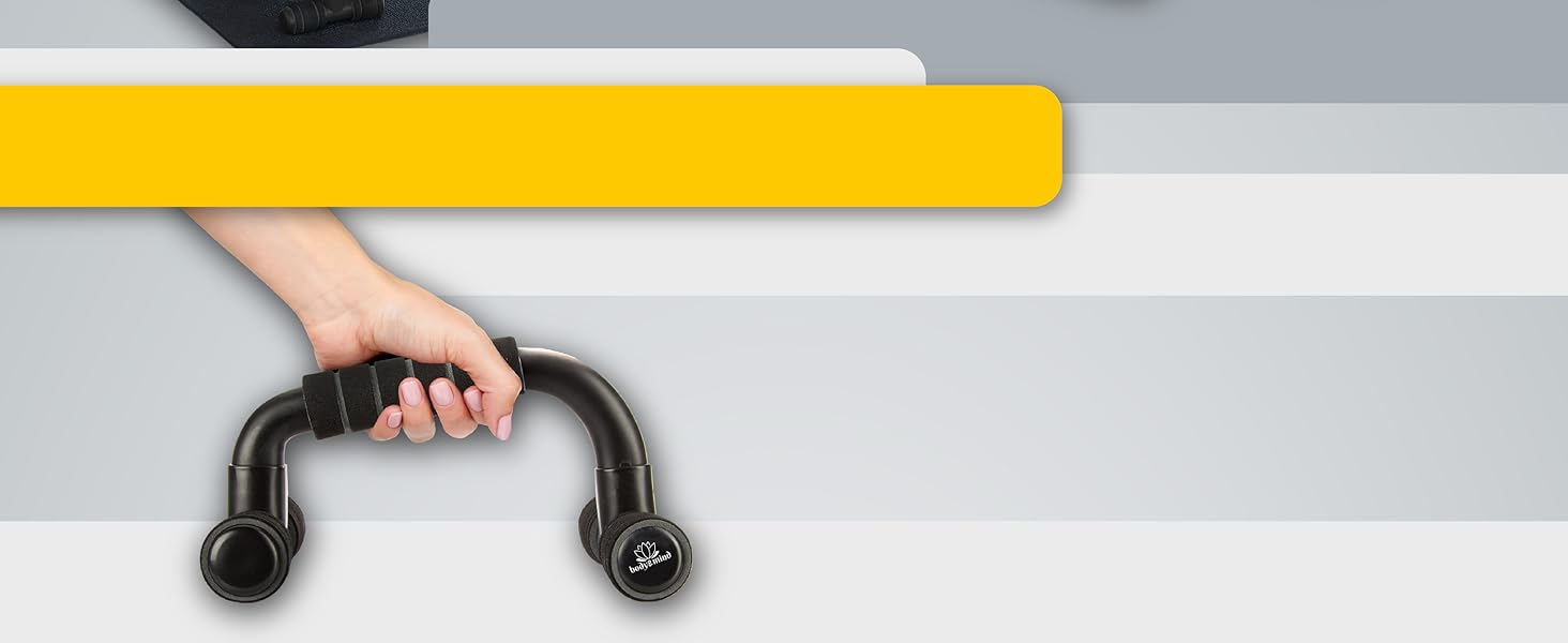 Ручки для віджимань Body & Mind® Push-Up: компактний тренажер для всього тіла, ефективне силове тренування