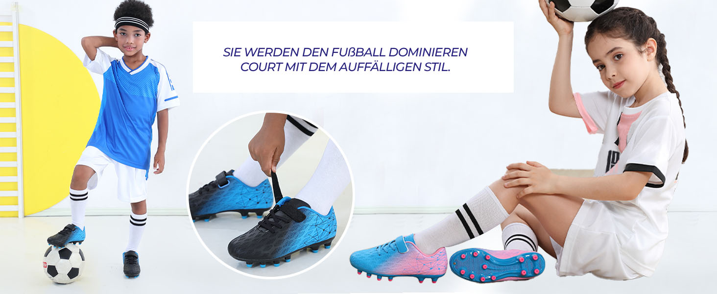 Дитячі футбольні бутси JABASIC Firm Ground для хлопчиків та дівчаток, 31 EU, помаранчеві