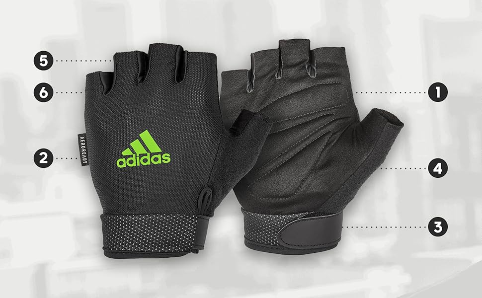 Рукавички Adidas Essential Adjustable білі M - 19 - 20 см (обхват долоні) (Чорний, L)