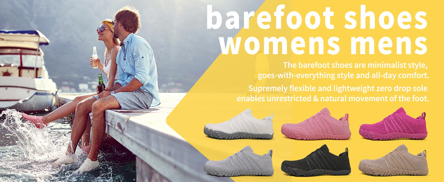 Босі кросівки для жінок та чоловіків: широкі, легкі, дихаючі, з підошвою Zero-Drop, для трейлу, фітнесу, бігу по вулицях. Унісекс, розміри 36-46 EU, колір рожевий