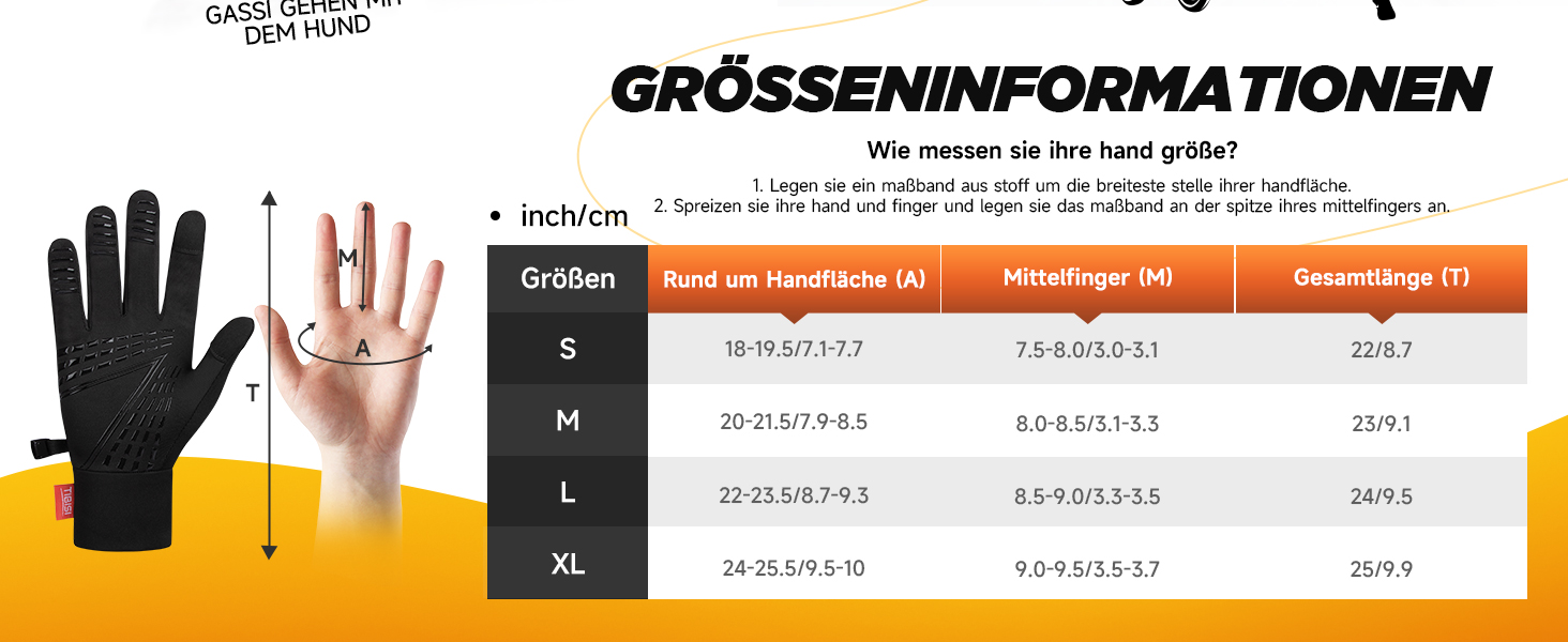 Зимові рукавички Benirap для чоловіків та жінок, вітрозахисні, з підтримкою сенсорного екрану, неслизькі, спортивні, теплі, для активного відпочинку, їзди на велосипеді, бігу, прогулянок з собакою. Чорний колір, модель TM01