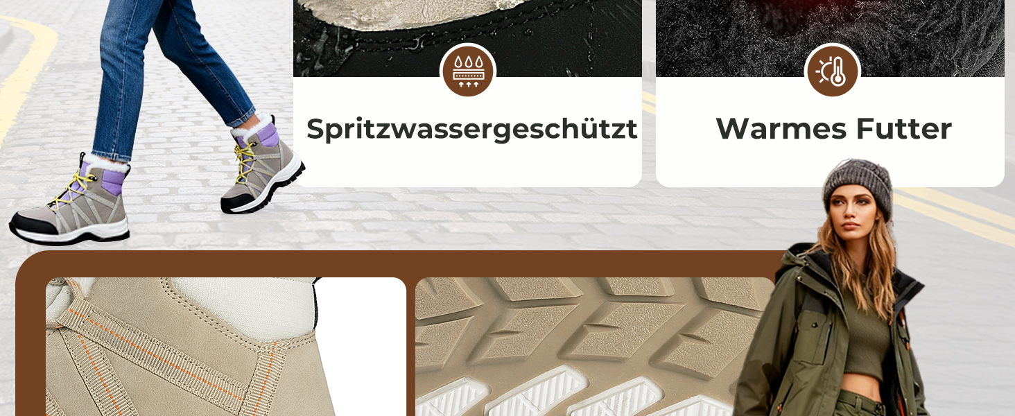 Зимові черевики Mishansha для жінок, утеплені, водонепроникні, для піших прогулянок, розмір 36-42, колір абрикосовий