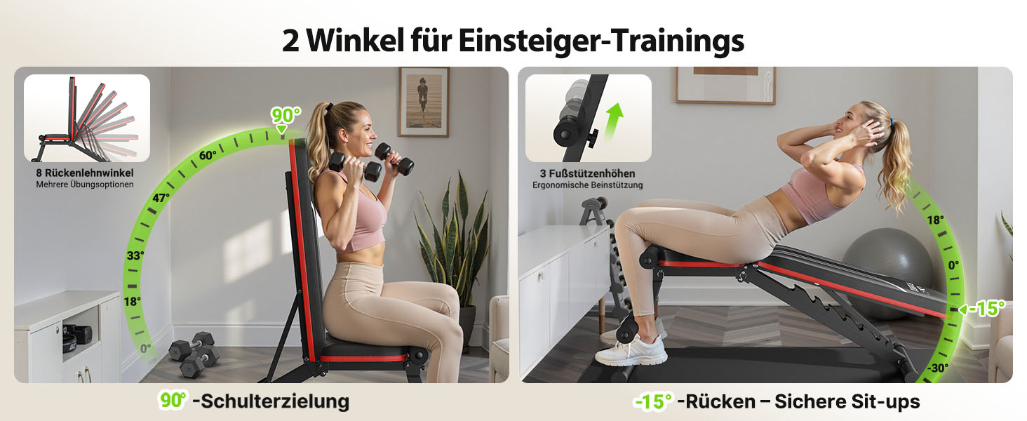 Тренувальна лава FLYBIRD багатофункціональна, 8 положень спинки/3 положення підніжки, вантажопідйомність 300-318 кг, складана, для дому, чорно-червона