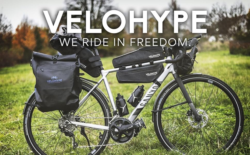 Кофр Velohype 3in1 25л, водонепроникний, зі сіткою для шолома, світловідбиваючий