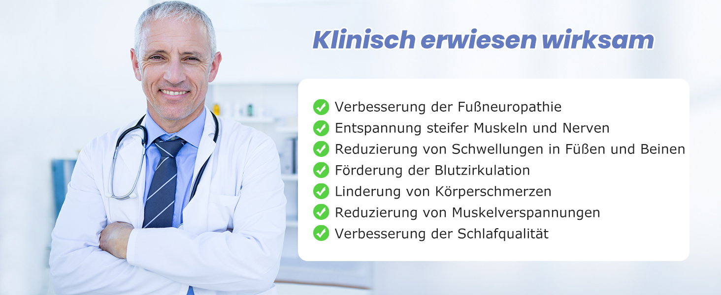 Електричний масажер для ніг та стегон Medic Durchblutungsstimulator: EMS, TENS, для ніг, стегон, від нейропатії, болю в колінах та ногах, покращує кровообіг. 4 електроди