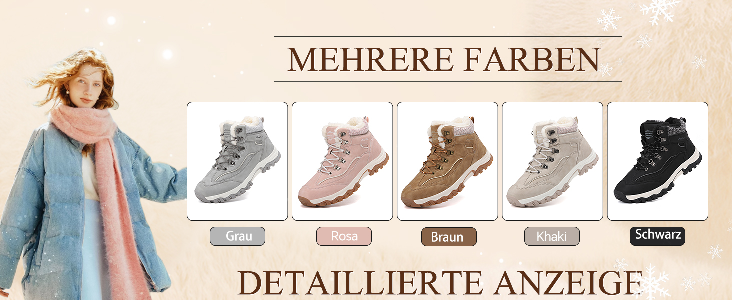 Зимові черевики для жінок ARRIGO BELLO - тепле взуття для роботи та прогулянок на вулиці, розмір 36-41 (Сірий)