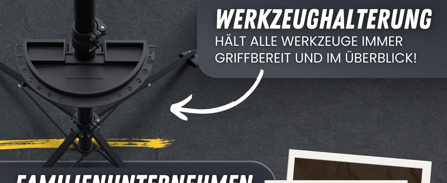 Підставка для збирання велосипедів Tarpofix® до 30 кг | Професійна підставка для ремонту велосипедів та електровелосипедів | Важкий велосипедний тримач E-Bike | Підставка для ремонту велосипедів (Чорний)