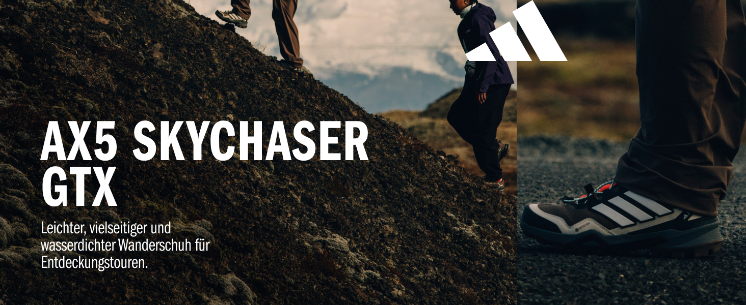 Черевики туристичні Adidas Terrex Skychaser AX5, 46 2/3 EU, чорний/чорний/карбон
