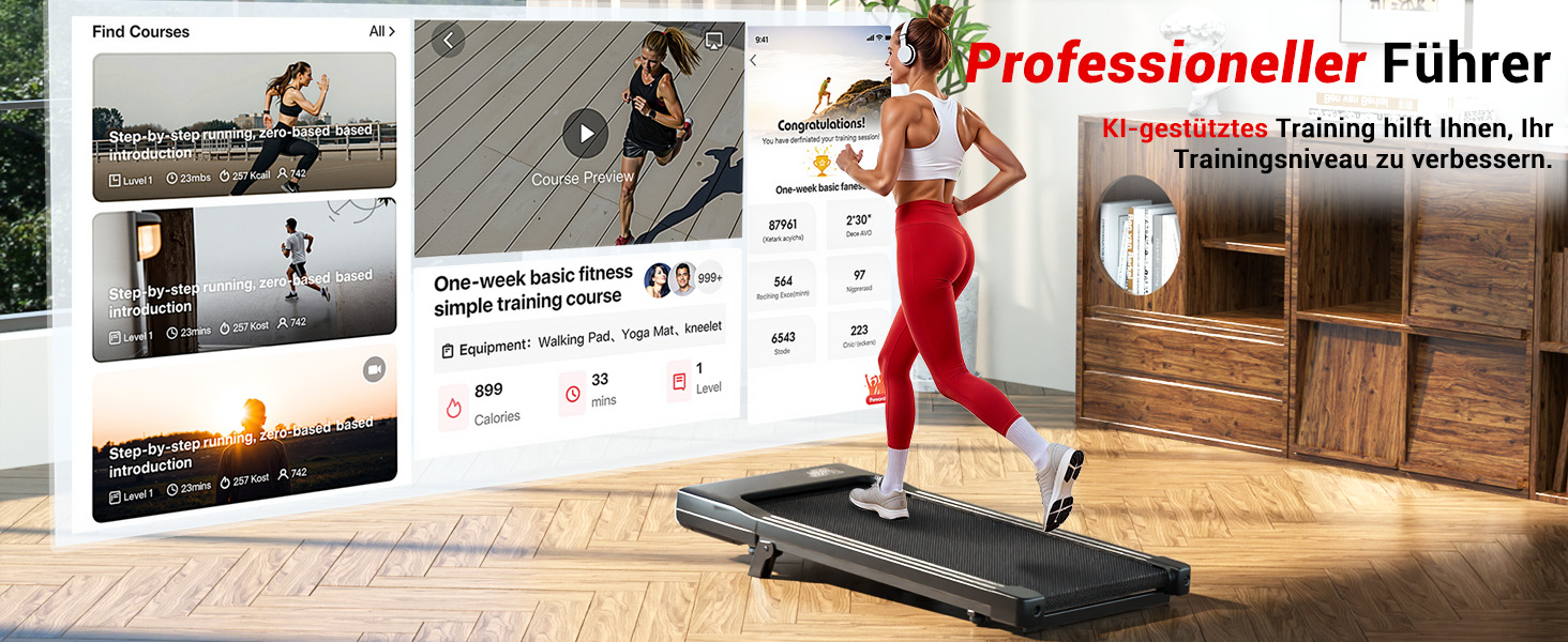 Walking Pad Superun з нахилом 6% – біговий доріжка для дому, максимальна швидкість 12 км/год, з додатком та пультом дистанційного керування. Робочий стіл, максимальне навантаження 136 кг, 90 см, колір Чорний.