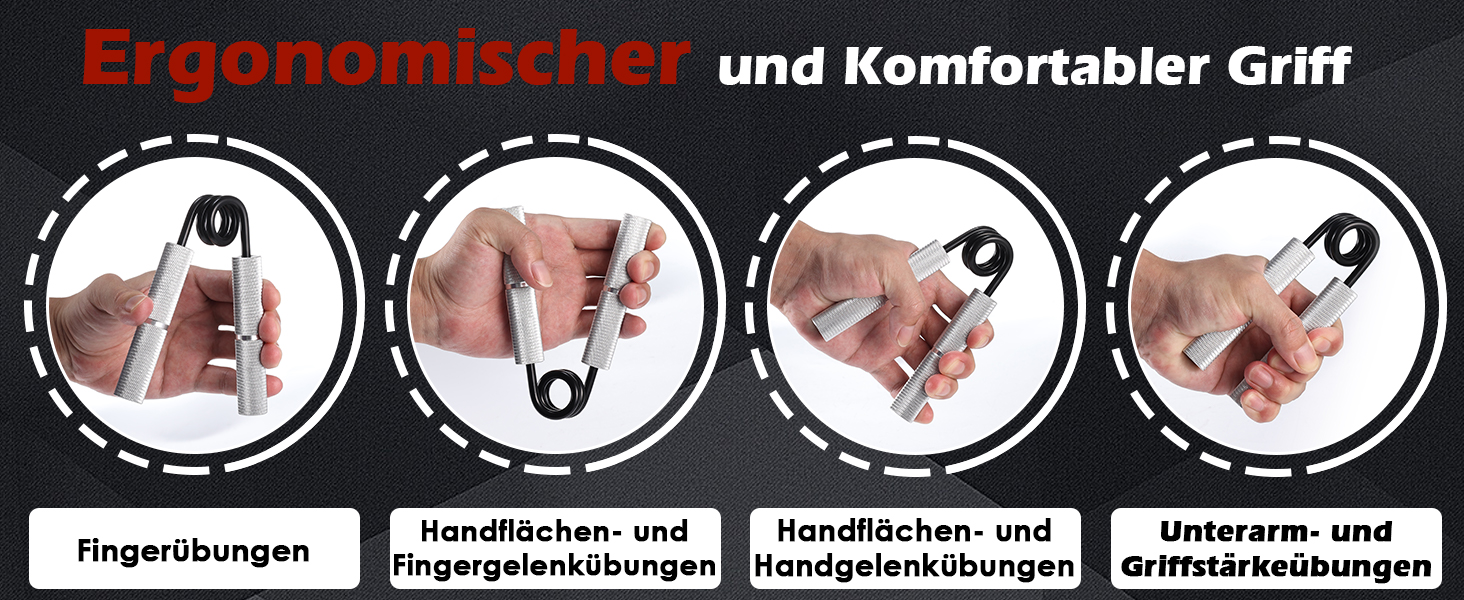 Набір для тренування сили рук Handtrainer - 6 штук (23-91 кг) для розвитку м'язів та реабілітації