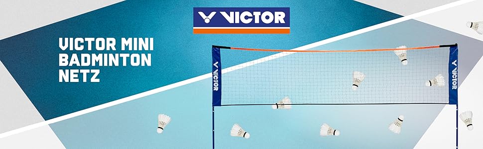 Мережа для бадмінтону Victor Easy – Регульована вулична багатофункціональна мережа 350x155 см