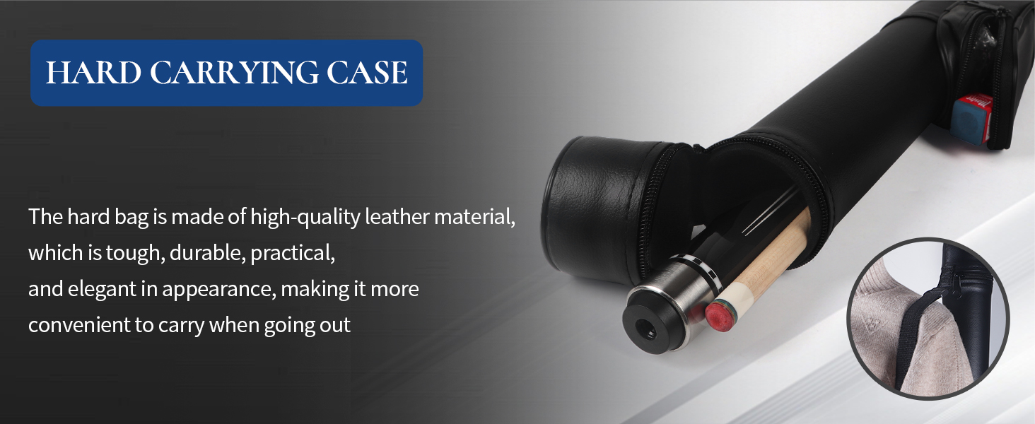 Більярдний кий Kmise Professional – 19, 20, 21 oz, з канадського клена, низька бія, карбоновий телескопічний подовжувач, для дорослих, 20 oz (566g), чорний