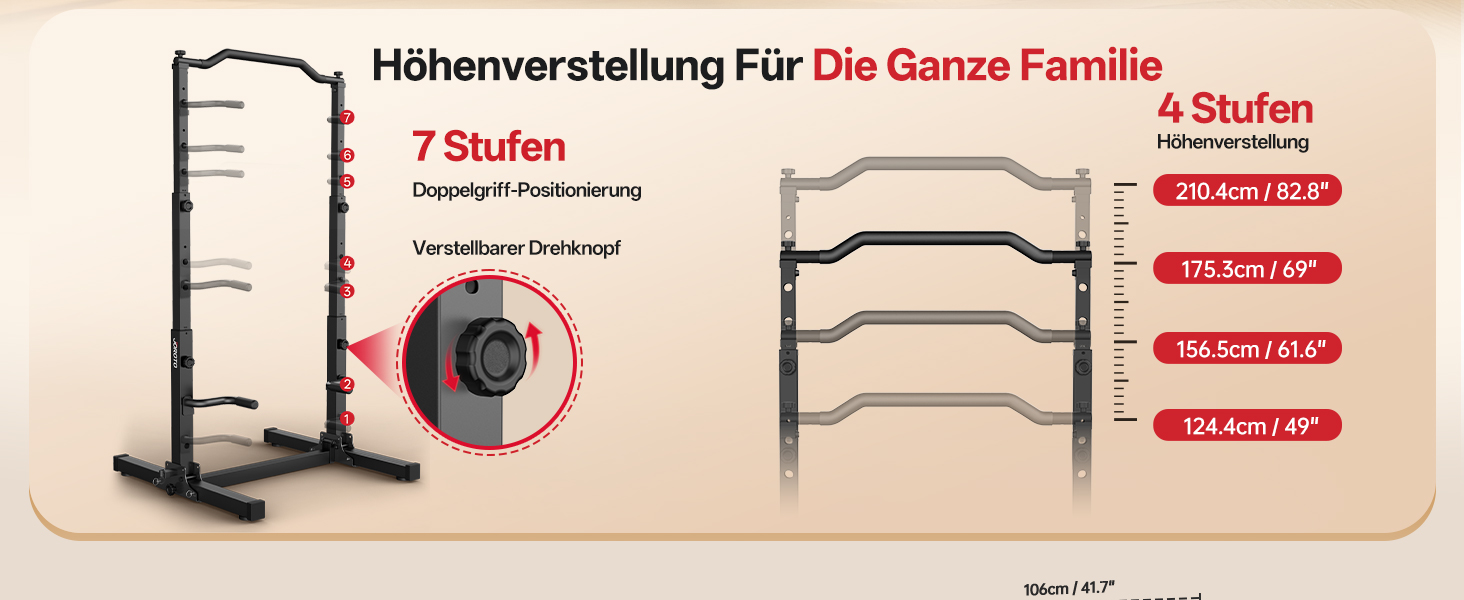 JOROTO Турнік-Штанга Power Tower, Регульована Висота, 5-в-1, для Дома, 172 кг, Безкоштовні Віджимання та Підтягування