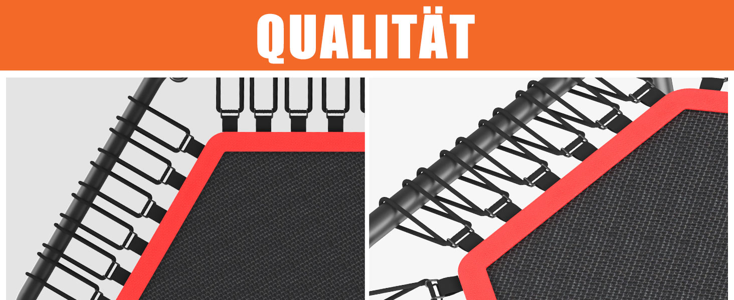 Трамплін для фітнесу DH FitLife | Ø114 см, до 150 кг, регульована ручка, стабільний та тихий | для дітей та дорослих