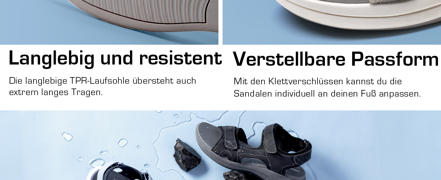 Сандалії жіночі DREAM PAIRS для трекінгу та відпочинку, EVA-устілка, підошва TPR, регульовані ремінці, 41.5 EU, Marine