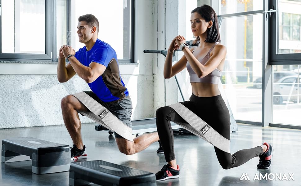 Фітнес-гумки Amonax для жінок, набір еластичних стрічок для тренувань, гумки для присідань, обладнання для схуднення вдома, спортивний інвентар для дому, чорний L