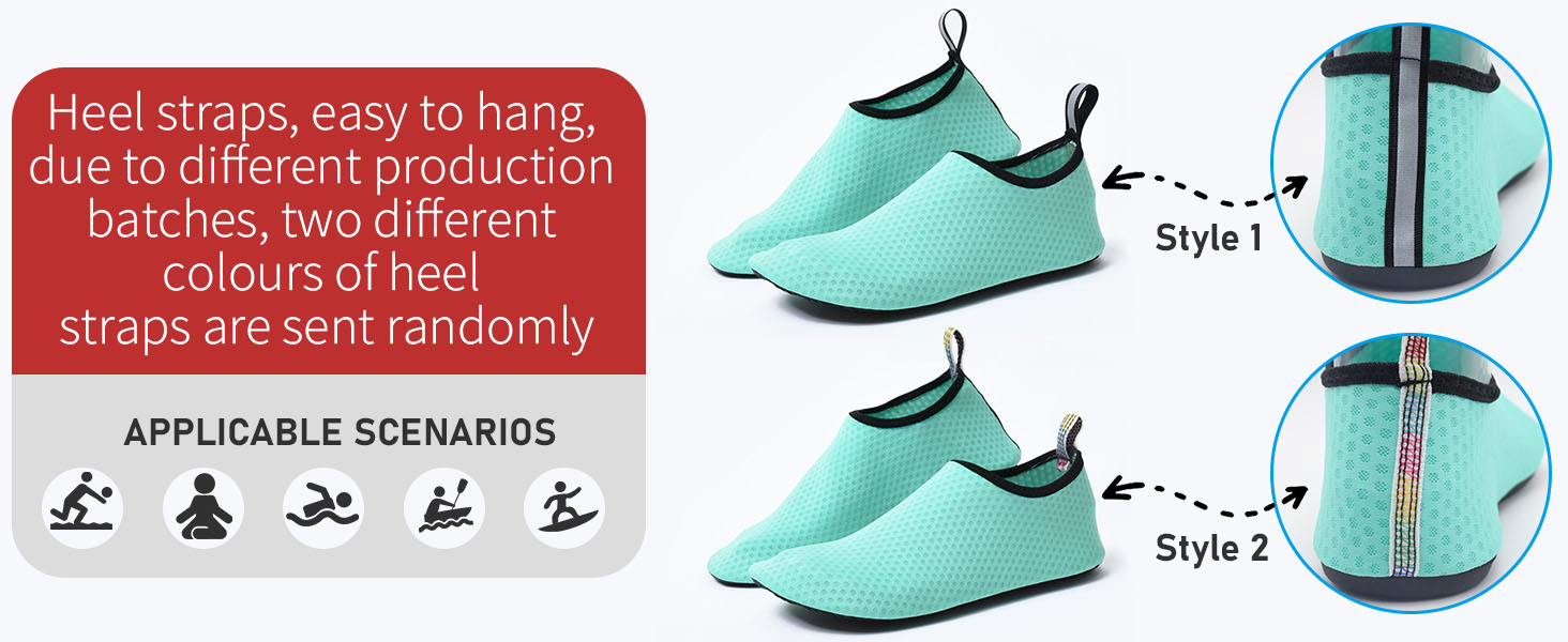 Водні тапки чоловічі та жіночі для плавання та йоги. Швидковисихаючі, дихаючі, зрізні. Розміри 34-45 EU, 40/41 EU. Колір: блакитний