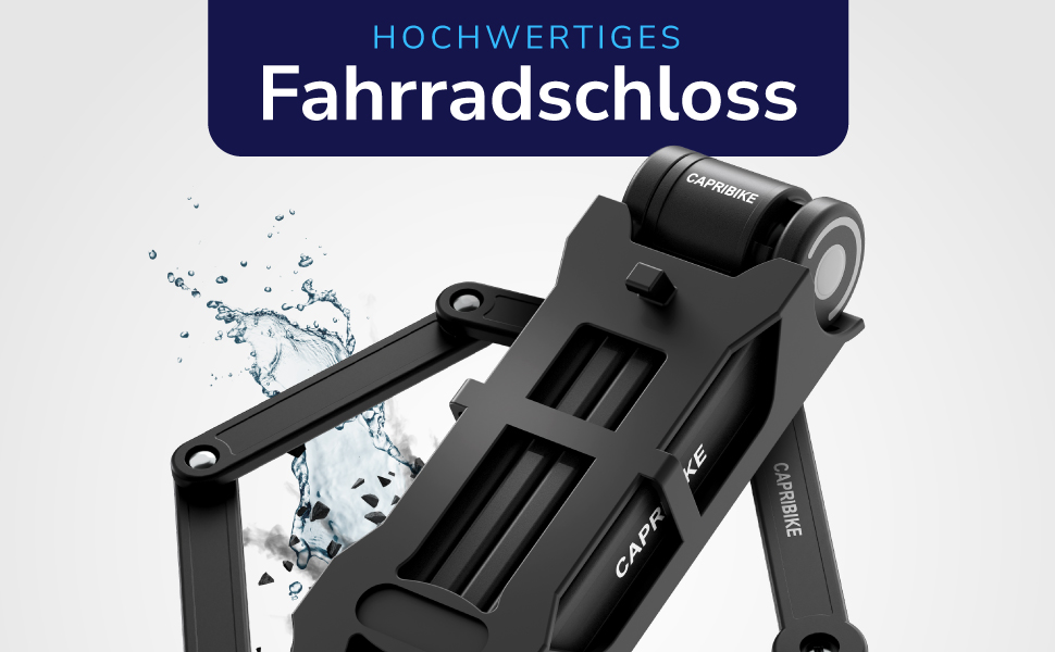 Замок для велосипеда Faltschloss: надійний складний замок для велосипеда та електробіка, рівень безпеки 10, з 2 ключами