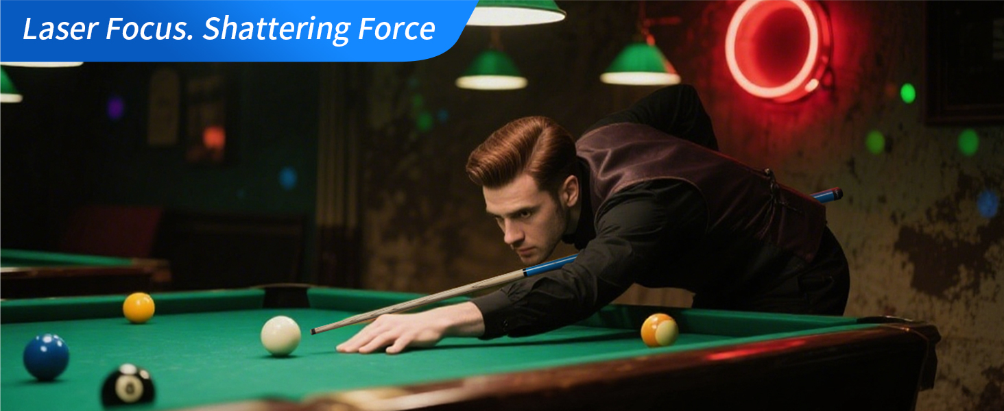 Біліардний кий Horse з наконечниками 13 мм, 147 см, з рукавичками та крейдою. Дерев'яний кий для більярду для дорослих. Стильний дизайн, вага 540/600 г