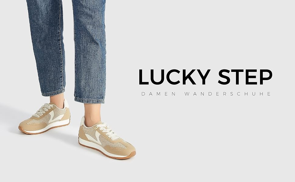 Жіночі кросівки LUCKY STEP у стилі ретро — модні повсякденні кеди для бігу та прогулянок, колір слонова кістка, розмір 42 EU