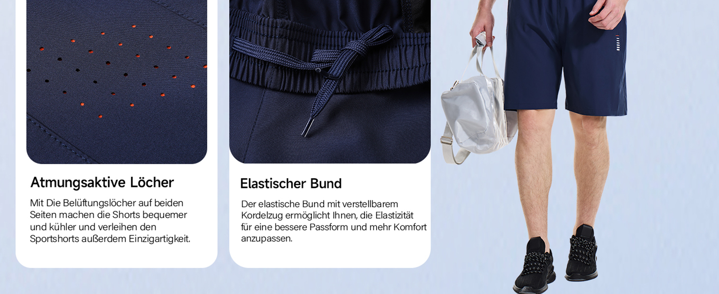 Шорти спортивні чоловічі Cimic для бігу та занять спортом, швидковисихаючі, дихаючі, легкі, з кишенею на блискавці (зелені, XXL)