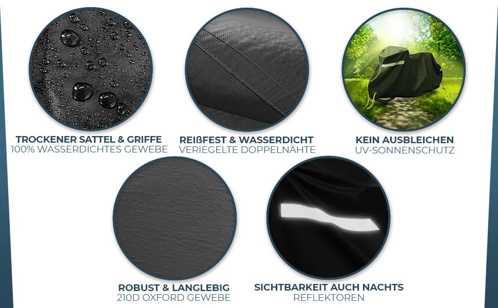 Водонепроникний чохол для велосипеда Xcelenze з відбивачами, міцний та з UV-захистом (XXL, для 2 велосипедів)