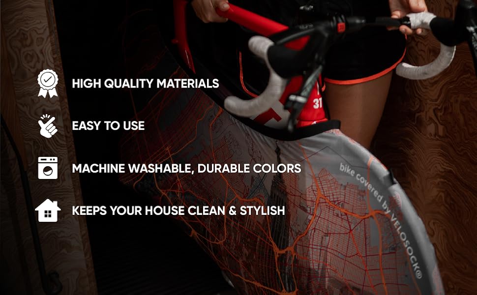 Чохол для велосипеда Velo Sock Matrix, універсальний, для дорослих, підходить для 99% велосипедів