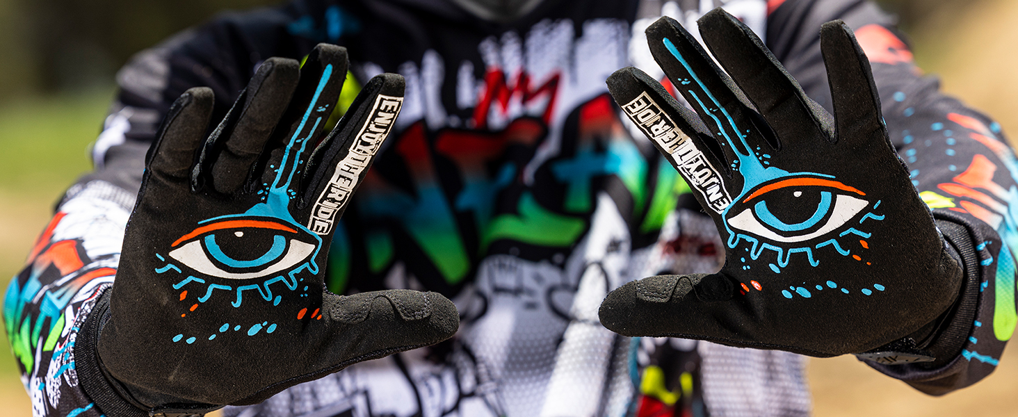 Рукавички O'NEAL Mayhem Carz V.24 для мотокросу, MTB, FR, Downhill - чорний, неоново-жовтий, розмір L