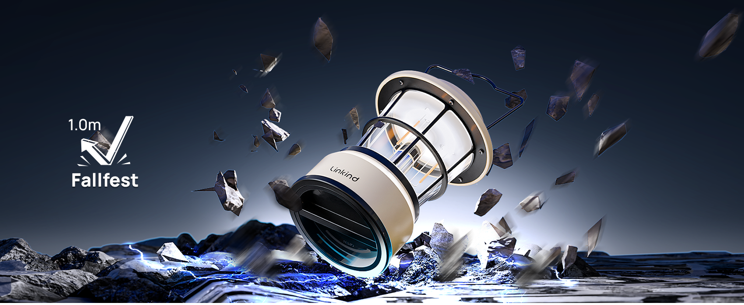 LED кемпінговий ліхтар Linkind: регульована яскравість, 2 кольори, акумулятор, 200 годин роботи, IPX4, для кемпінгу, намету, туризму (2 шт.)