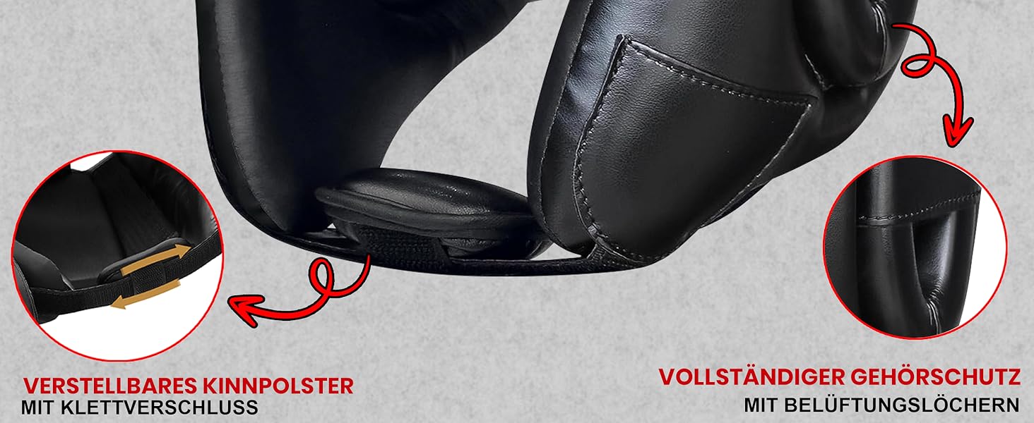 Захист голови Mytra Fusion для боксу, MMA, Муай Тай, Карате. Розміри L-XL, чорний