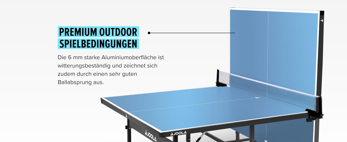 Стол для пінг-понгу JOOLA Rally Outdoor - професійний, розкладний, для вулиці, з сіткою