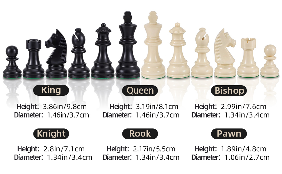 Набір шахів зі складною дошки з силікону, 50,8 см, фігури з вагою, висота короля 9,8 см, 2 додаткові королеви, складана дошка, портативний набір для подорожей та турнірів, з сумкою