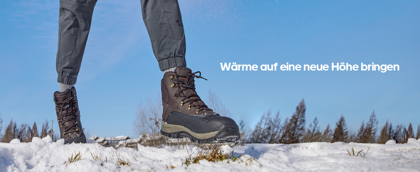 Чоловічі зимові чоботи NORTIV 8, чорні, водонепроникні, ізольовані, для активного відпочинку