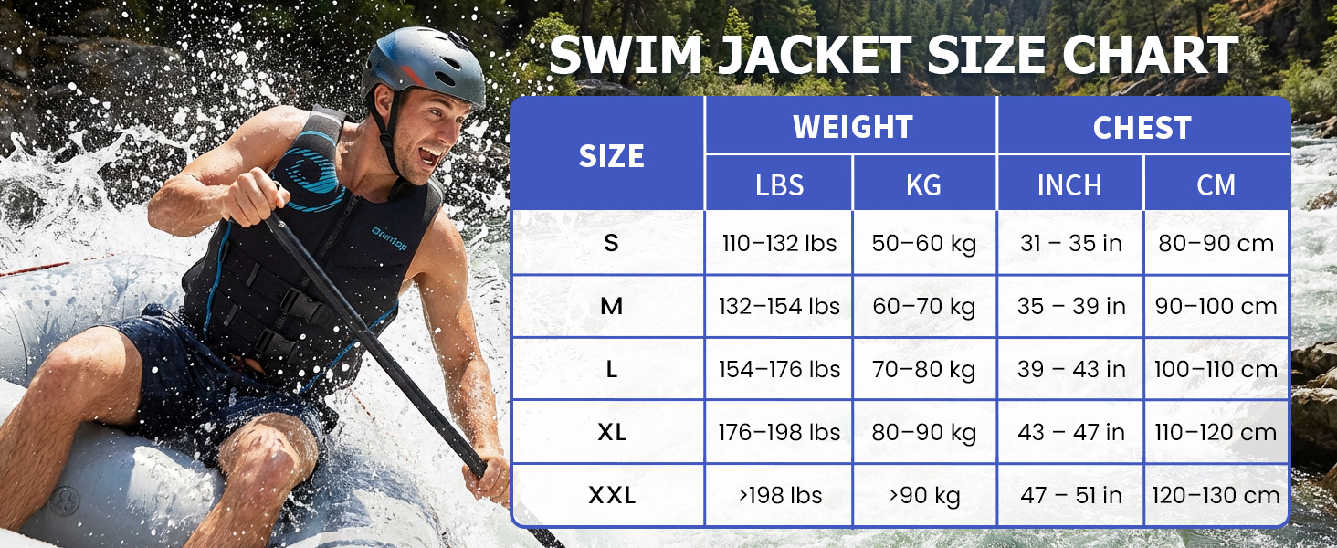 Спасальний жилет Owntop для дорослих XL | Легкий неопреновий жилет | Подвійний захист, для риболовлі, каякінгу, водних видів спорту сірий