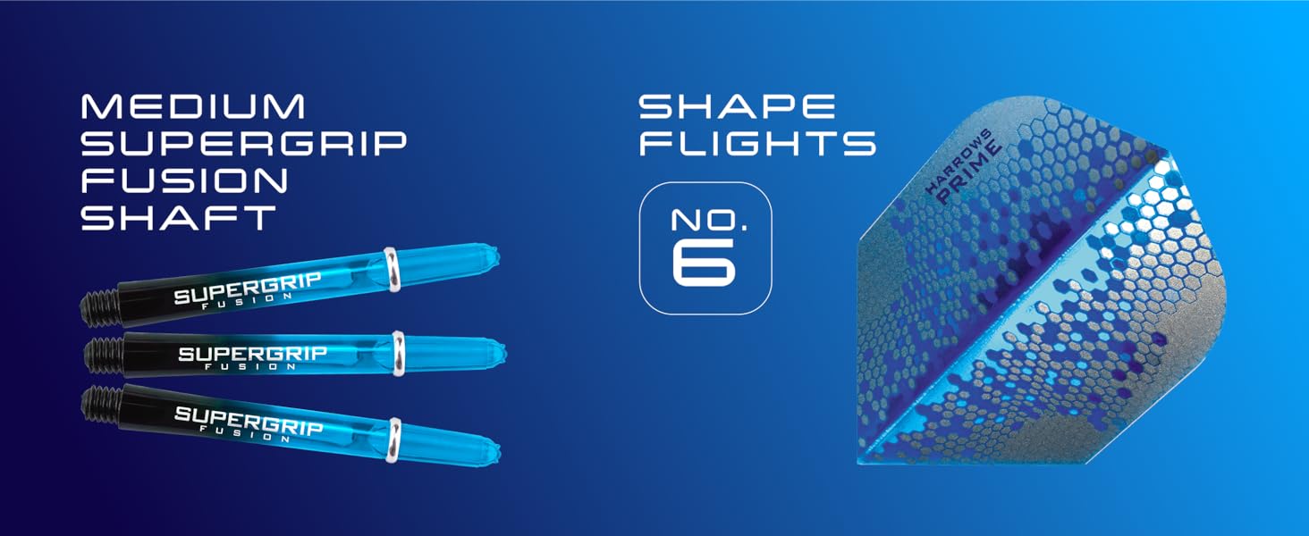 Дарти Harrows Pulse 90% Tungsten - сталеві дротики з кейсом 21/22/23/24/25/26г + Supergrip Fusion та Prime Flights