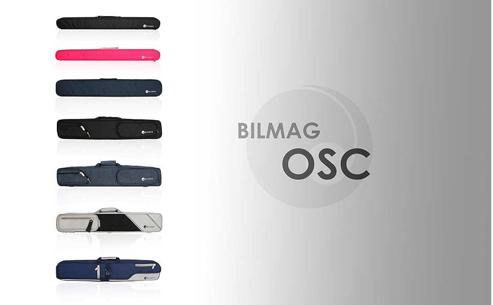 Чохол для бильярдного кия OSC III, 82 см, 3/4, блакитний (Pool)