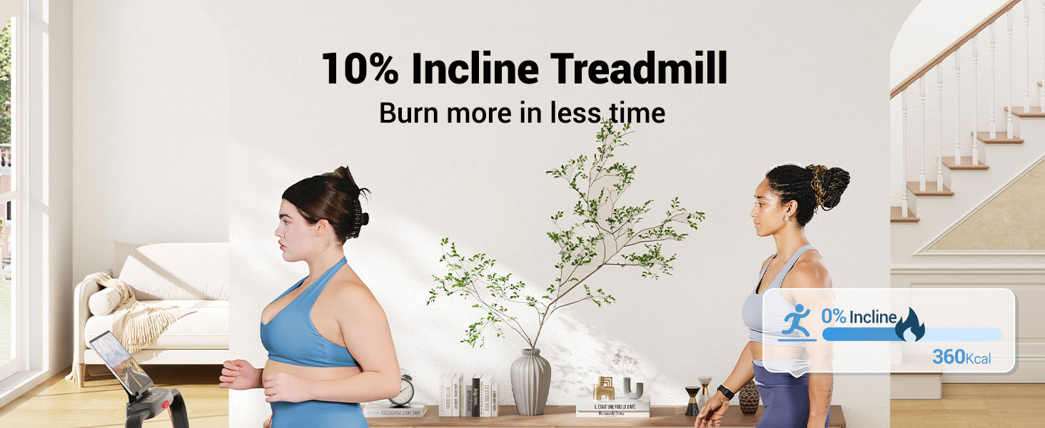 Біговий тренажер THERUN для дому, складаний, тихий, з ручною нахилом 10% та LED-дисплеєм, швидкість до 10 км/год, подвійна амортизація, стіл для бігу, для дому та офісу